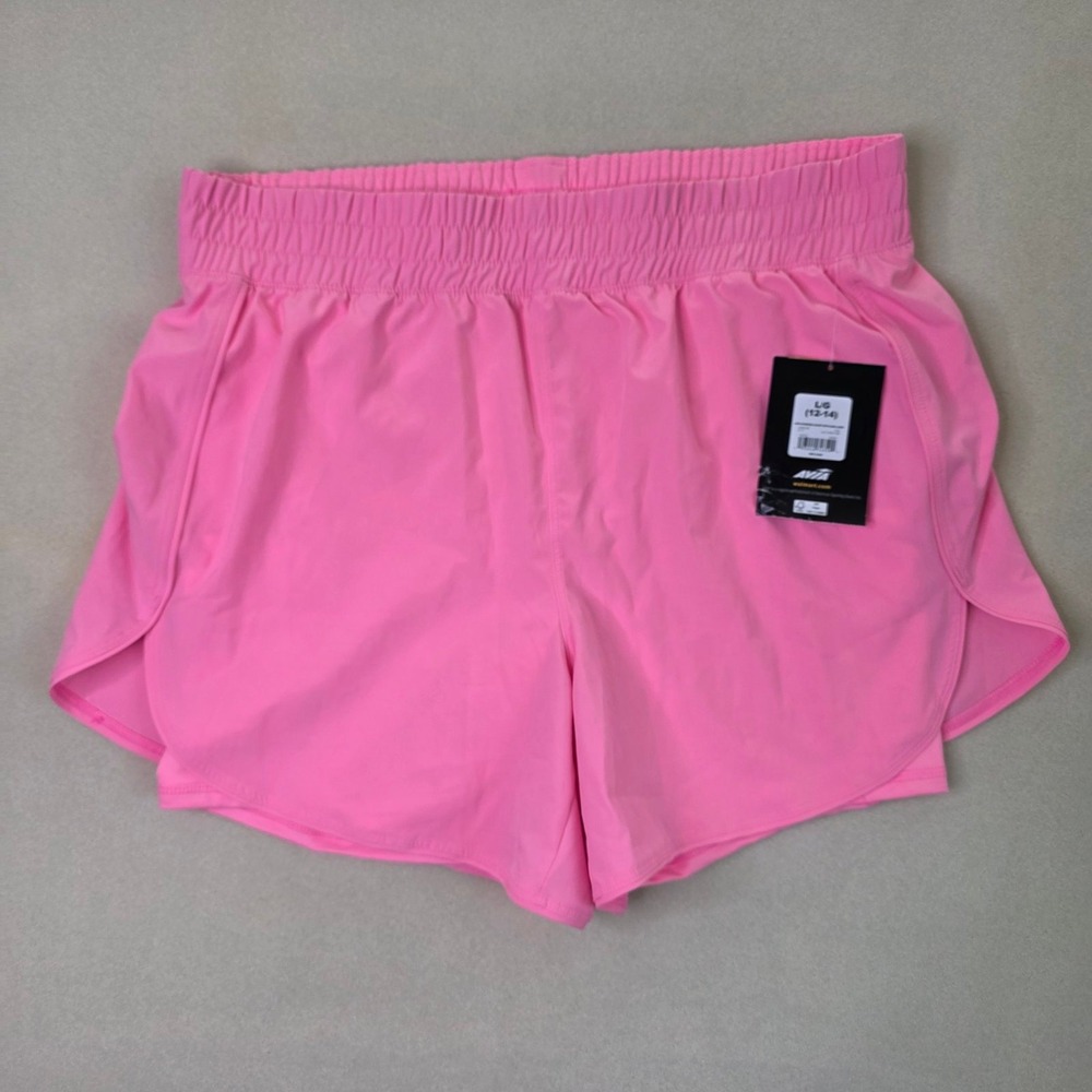 Avia Womens Pink Running Shorts with Bike Liner Size Large 12-14 AV12100021488
